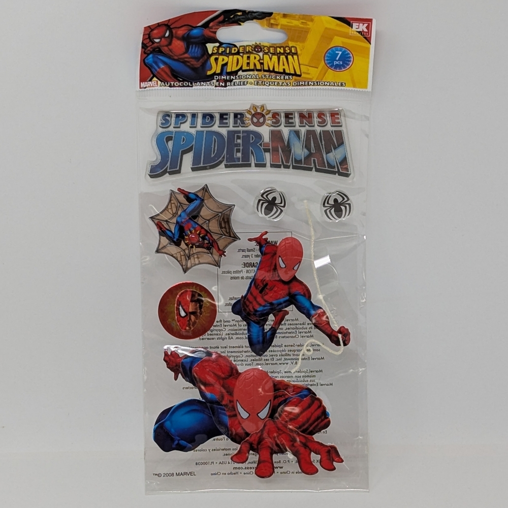 Marvel Spider-Man Stickers Dimensional Junk Journal Scrapbook EK Success